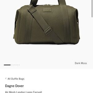 Dagne Dover Mesh Duffel Bag - Olive Green